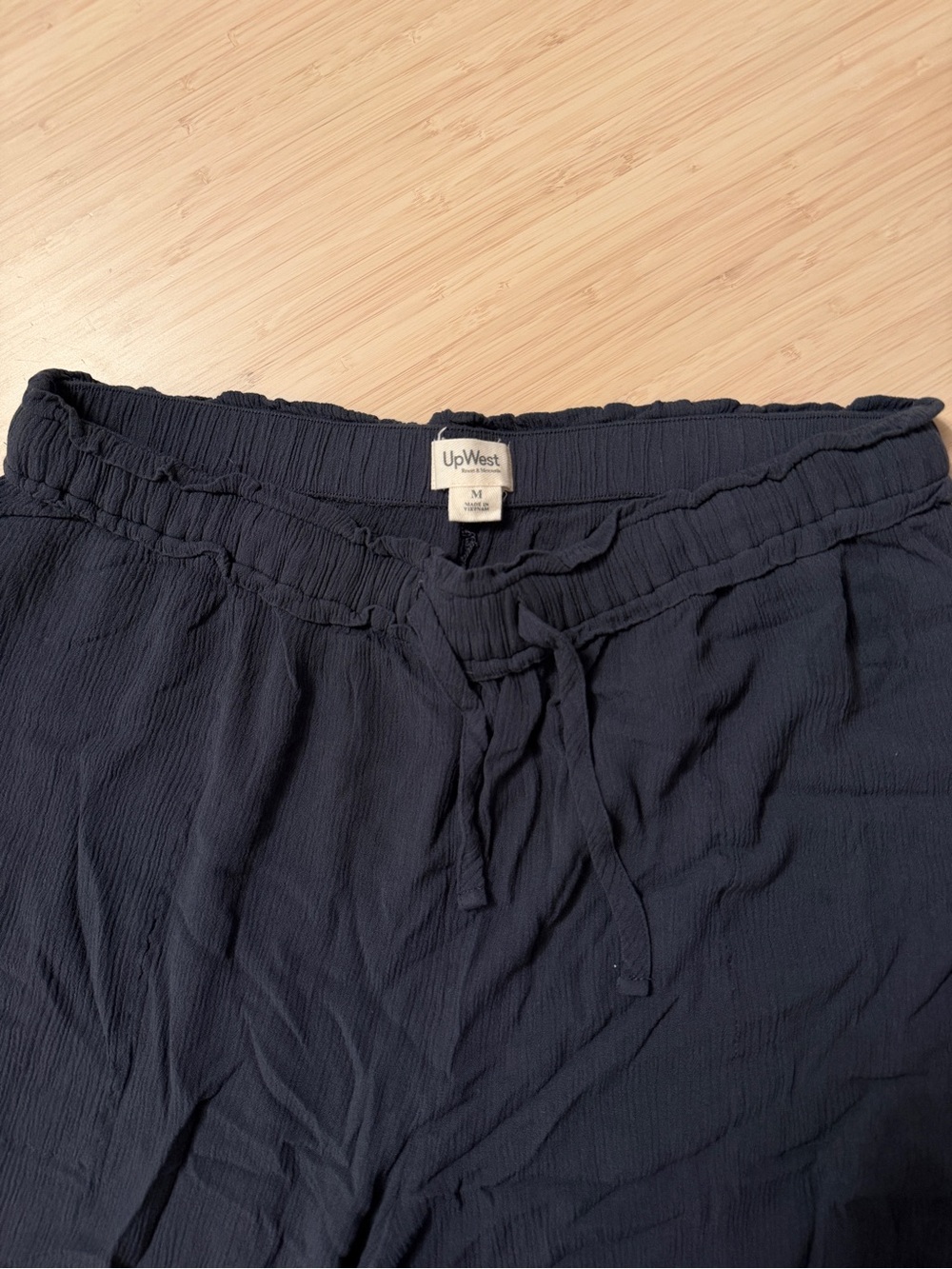 Womens Lightweight linen Drawstring Pants - Picture 2 of 2